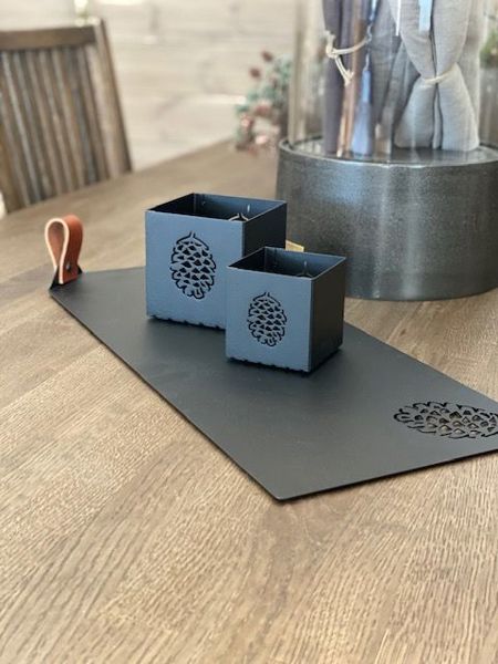 Bricka och Ljuslykta Kotte