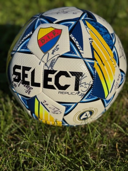 Signerad fotboll Djurgårdens herrlag